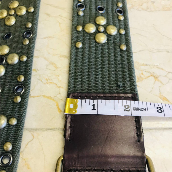 Calvin Klein Women's Studded Woven Cord Wide Belt size M - Picture 6 of 6
